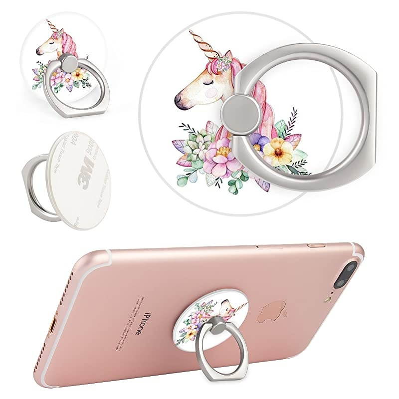 Pack-Ring Phone Holder Bracket Stand Kickstand for Smartphones,Tablets,Pads-Unicorn