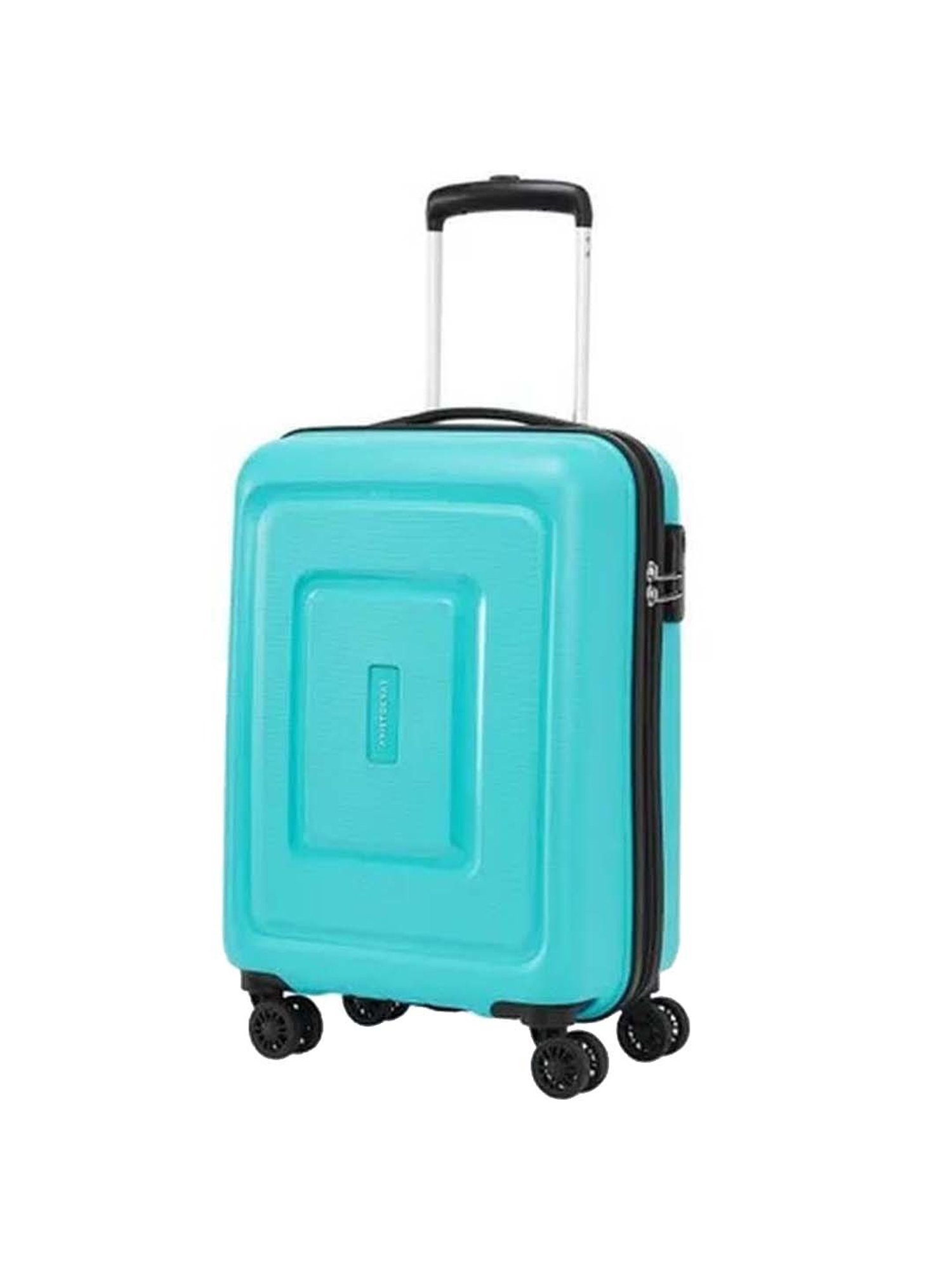 Aristocrat Endeavour Turquoise Textured Hard Small Trolley Bag - 38 cm