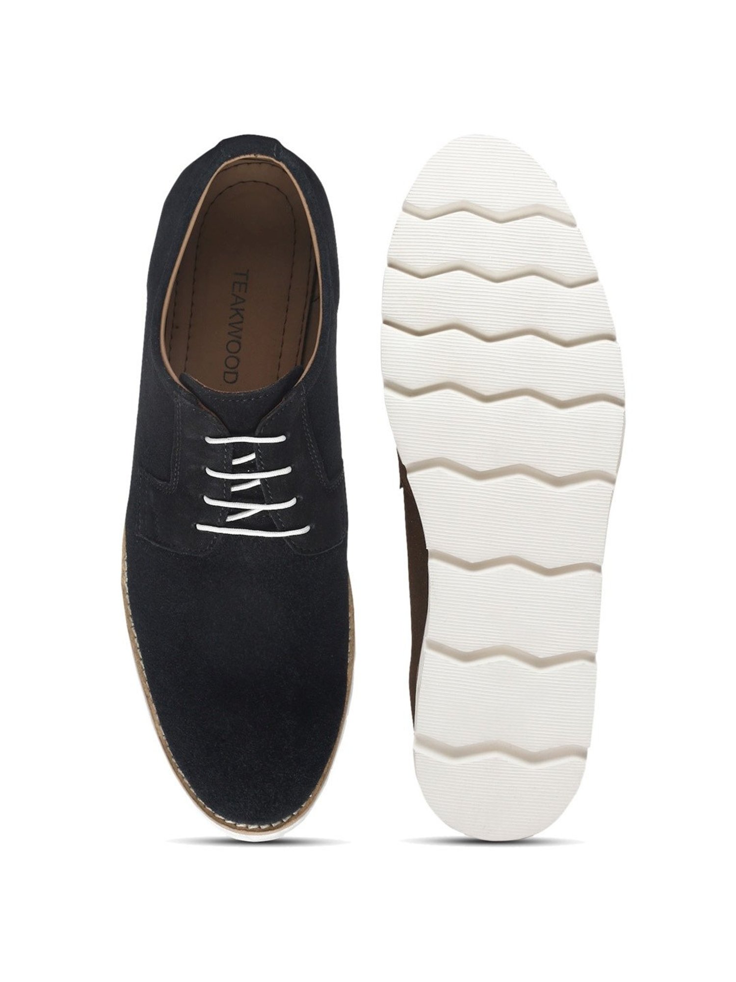 Teakwood Leathers Men's Black Derby Shoes