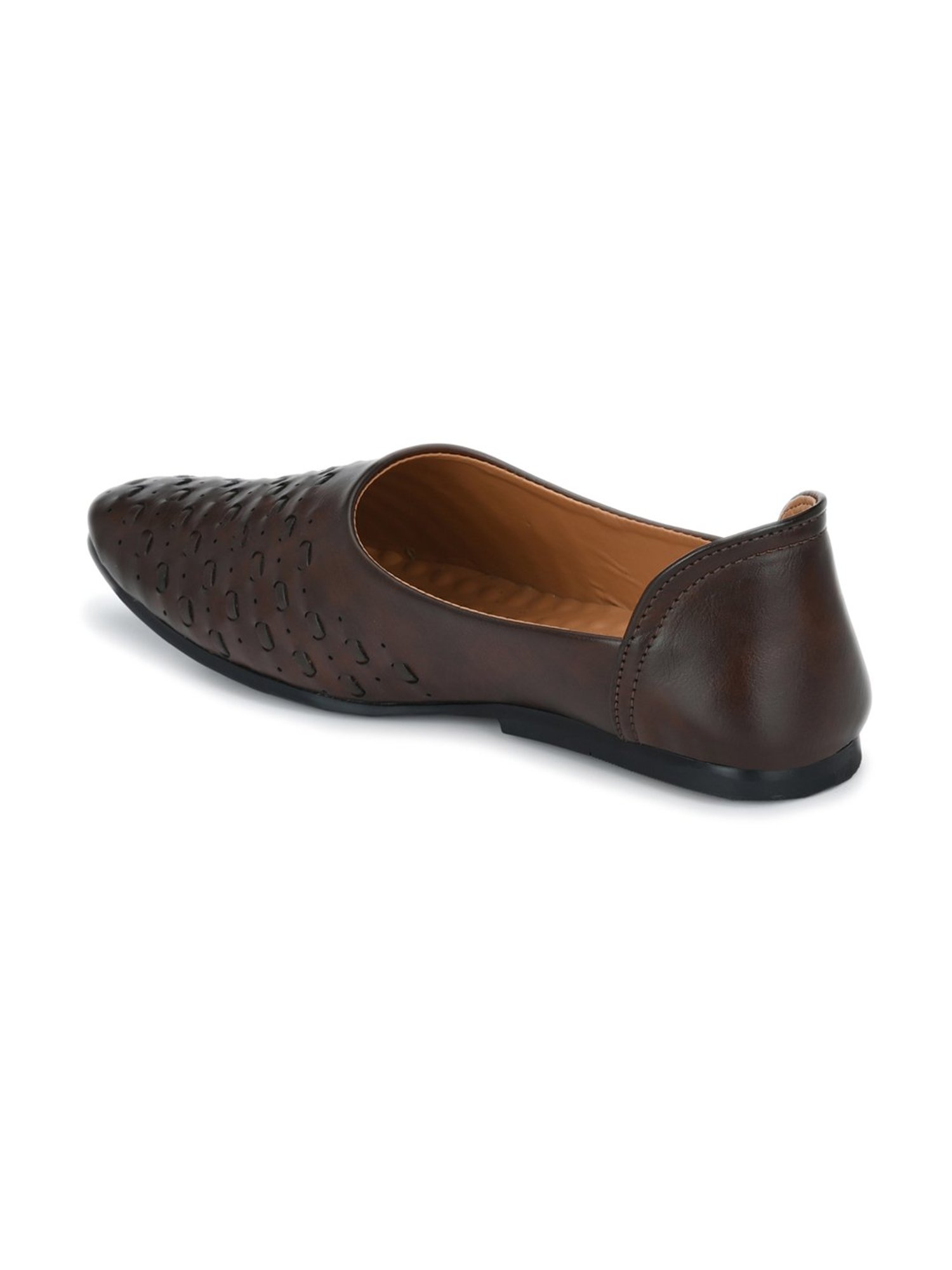 Prolific Brown Ethnic Slip-Ons