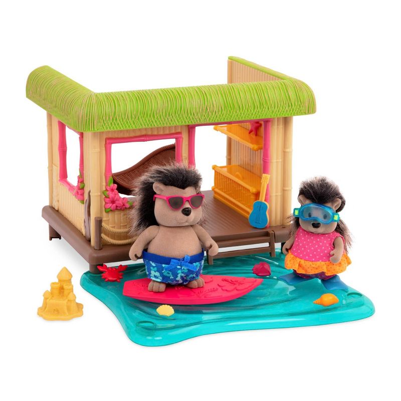 Li'l Woodzeez Miniature Playset with Accessories 15pc - Tiki Hut