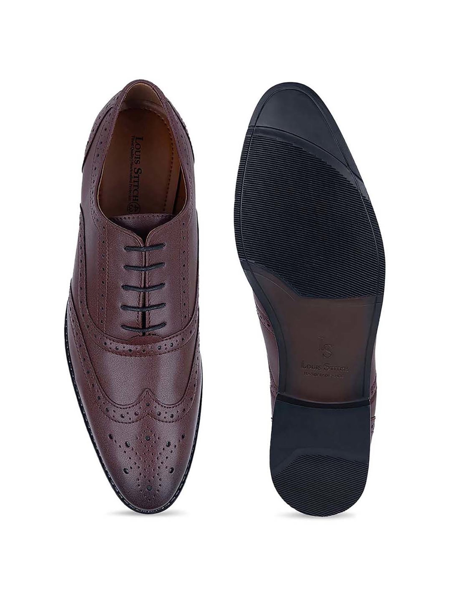 Louis Stitch Men's Rosewood Brogue Shoes