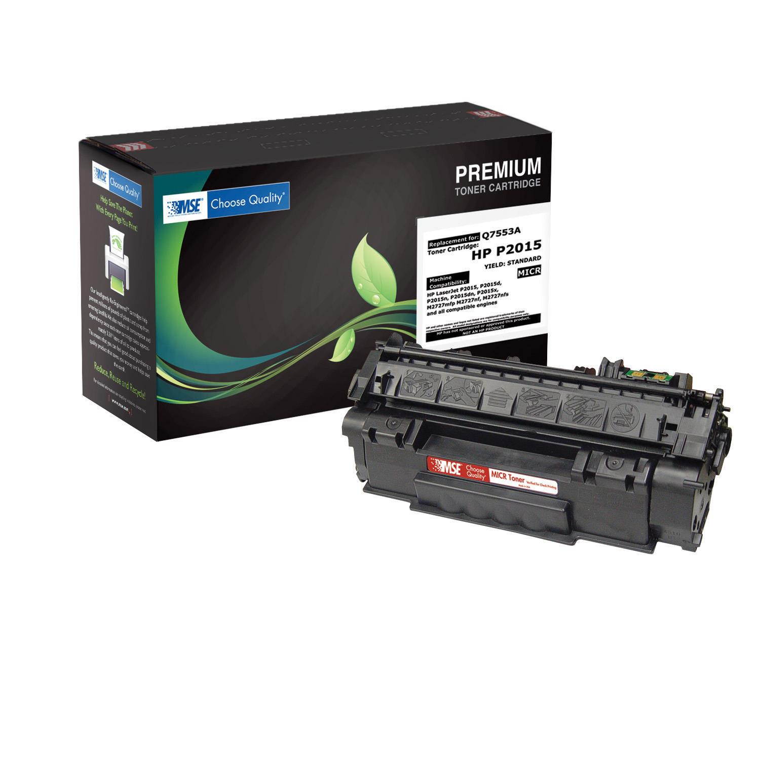 MSE 02-21-5315 Toner Cartridge (OEM # HP  Troy Compatible Q7553A, 53A) 3,000 Page Yield; Cyan