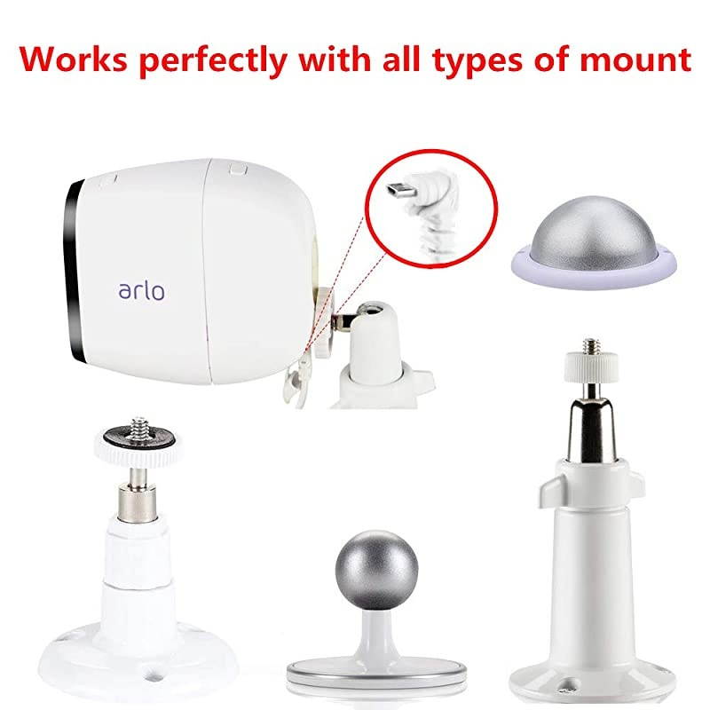 2Pack Weatherproof Outdoor Power Cable with Quick Charge 30 Power Adapter  Power Supply Plug and Power Extension Cord Compatible Arlo Pro amp Pro 2 amp Go Arlo Security Light 10 Feet