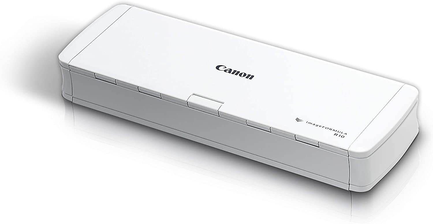Canon ImageFORMULA R10 4861C001 Duplex Portable Document Scanner White