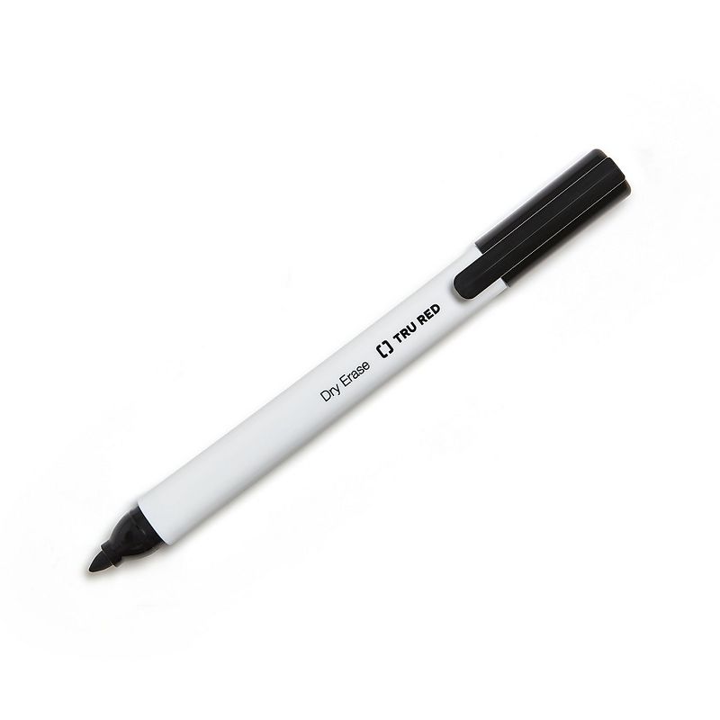 Universal Pen Style Dry Erase Marker, Fine/Bullet Tip, 12ct - Black