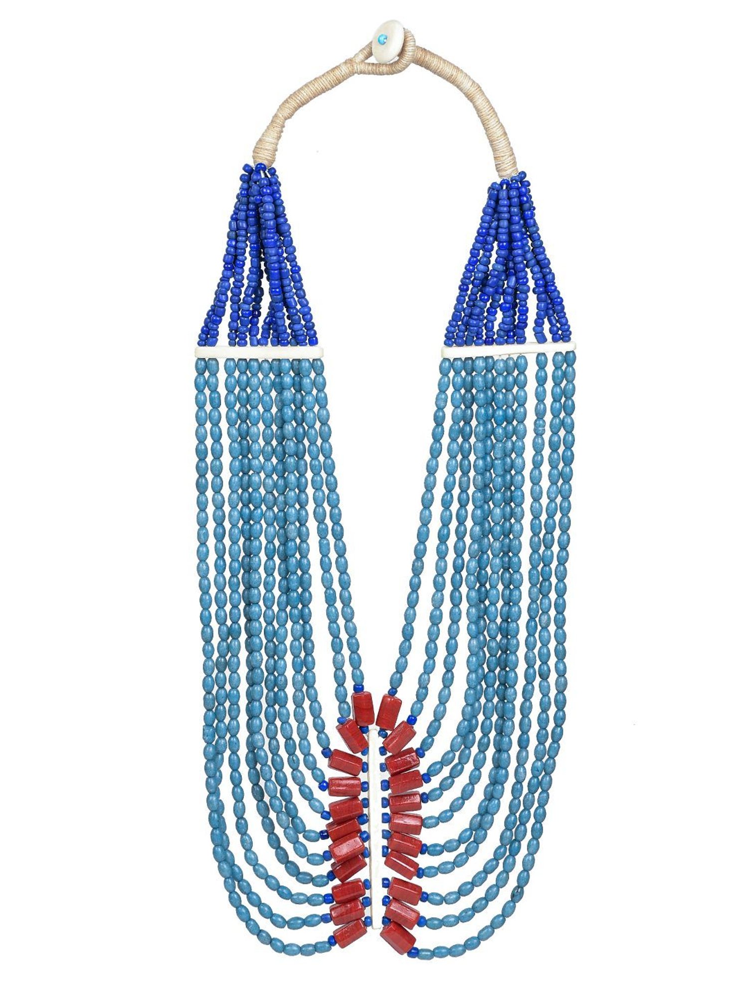 Imli Street Multicolor Vintage Naga Beaded Tribal Necklace