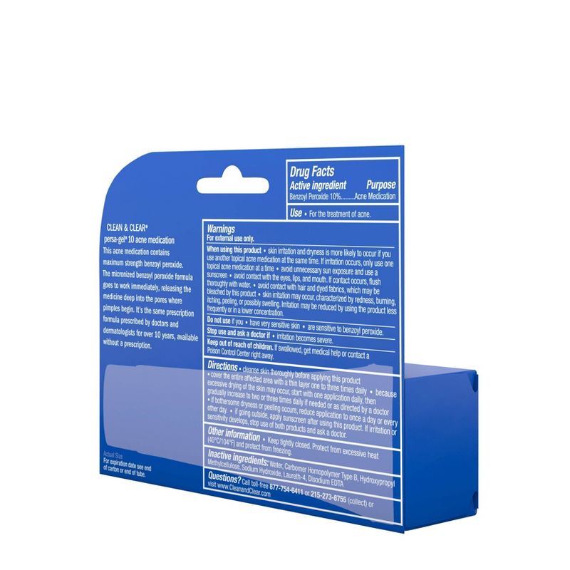 Clean & Clear Persa-Gel10 Acne Medication - 1oz