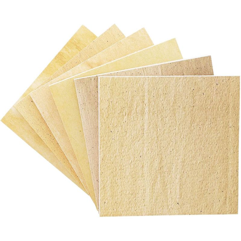 6-Pack Sticky Notes Self-stick Memo Pads, 6 Vintage Antique Designs, 3.5" x 3.5"