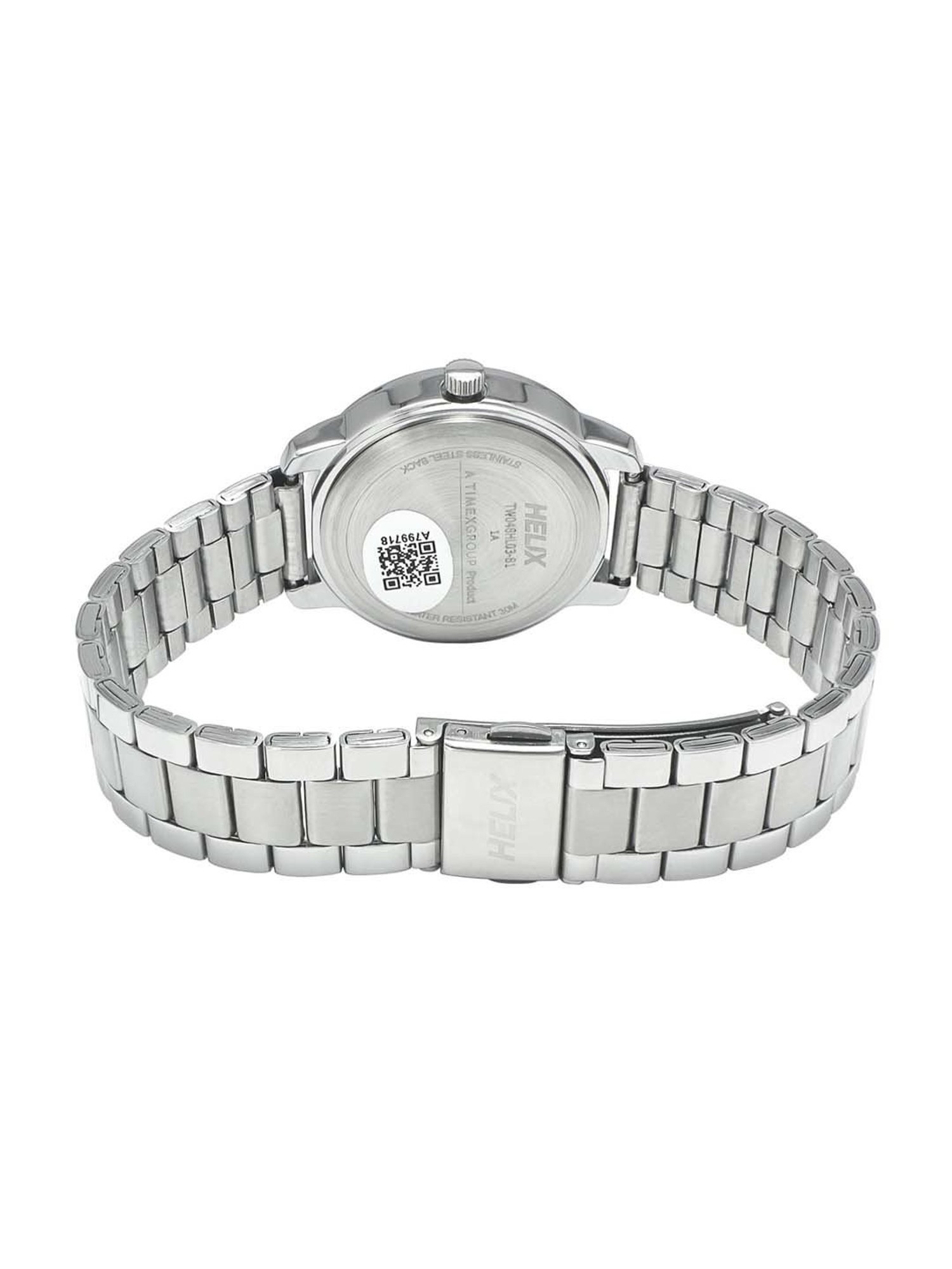 Helix By Timex Black Round Dial Analog Brass Women Watch - TW048HL03