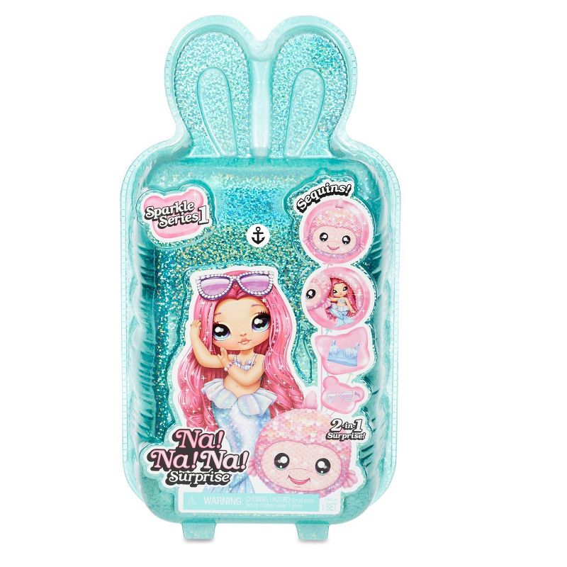 Na! Na! Na! Surprise 2-in-1 Fashion Doll and Sparkly Sequined Purse Sparkle Series – Sailor Blu 7.5" Sailor Doll