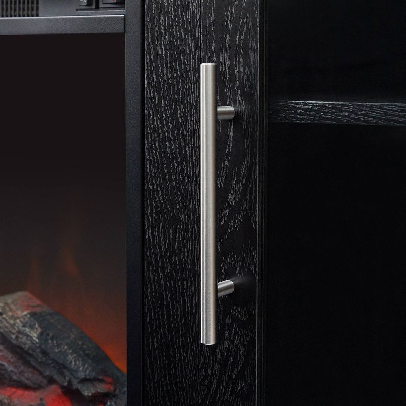 Lainey Fireplace TV Stand for TVs up to 65" Black - Versanora