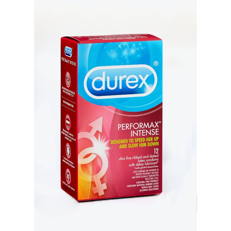 Durex Performax Intense Ultra Thin Lube Condoms - 12ct