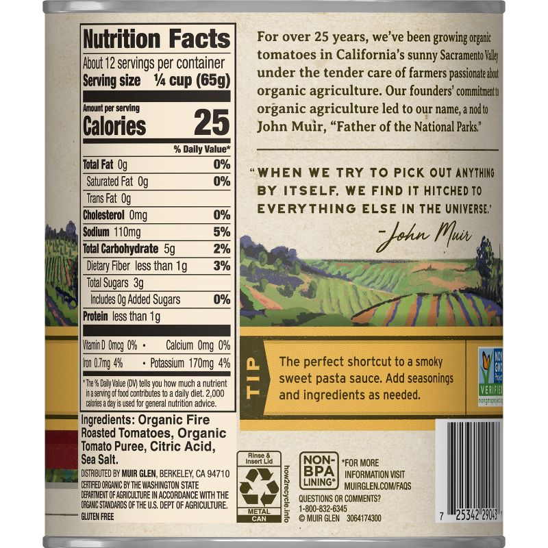 Muir Glen Fire Roasted Crushed - 28oz