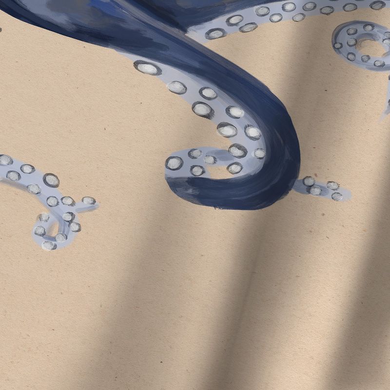 Americanflat Nautical Octopus Painting by Jetty Home 71" x 74" Shower Curtain