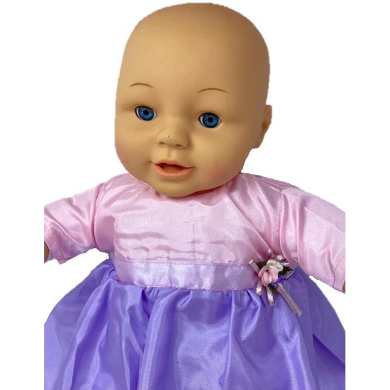 The Queen's Treasures Little House on the Prairie Green Calico Dress, Bonnet & Apron for 18" American Girl Dolls