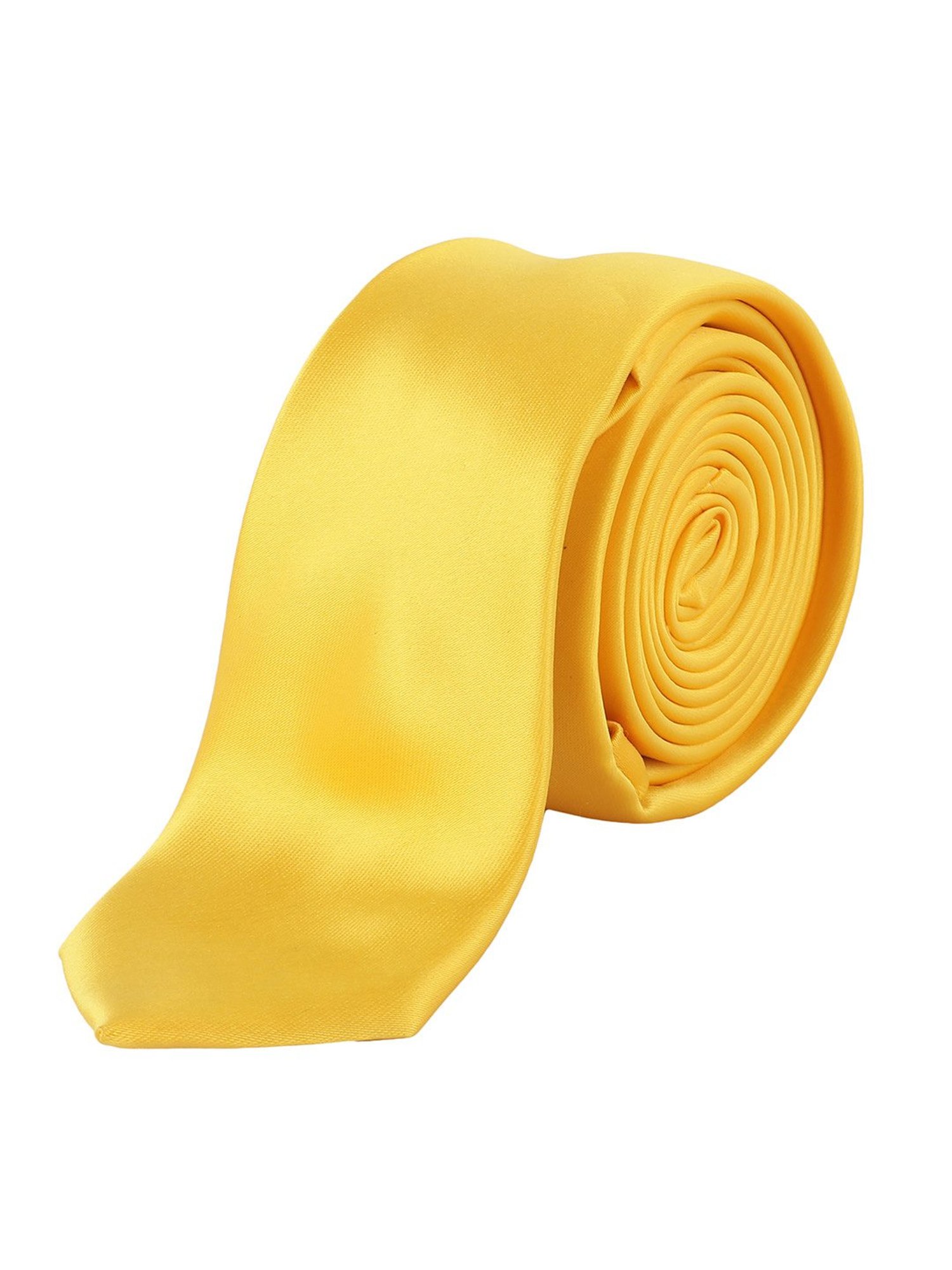 Alvaro Castagnino Solid Yellow Necktie
