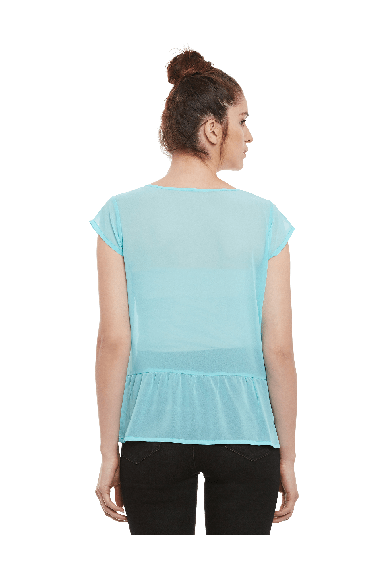Miss Chase Mint Relaxed Fit Top
