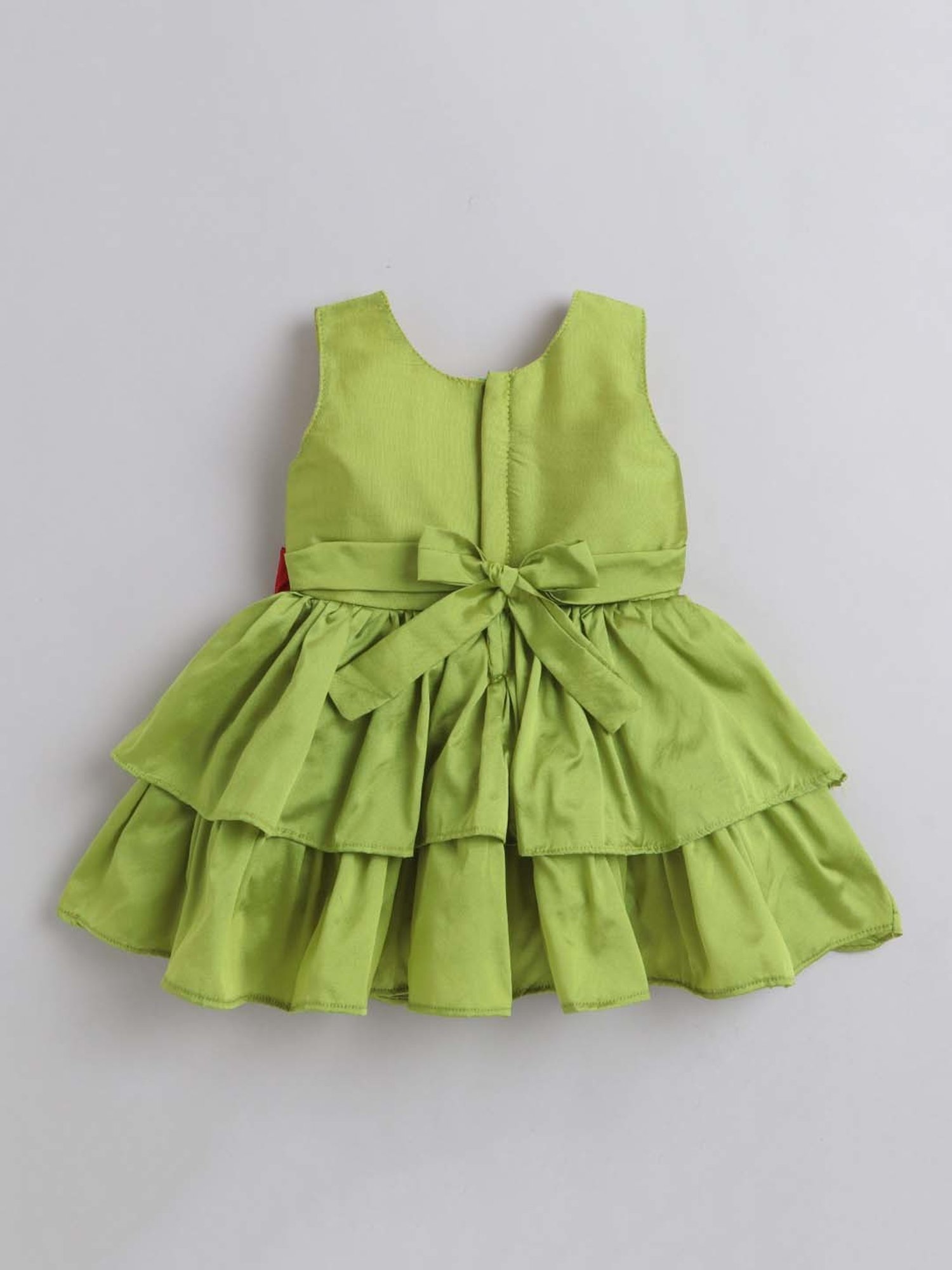 The Magic Wand Kids Green Applique Dress