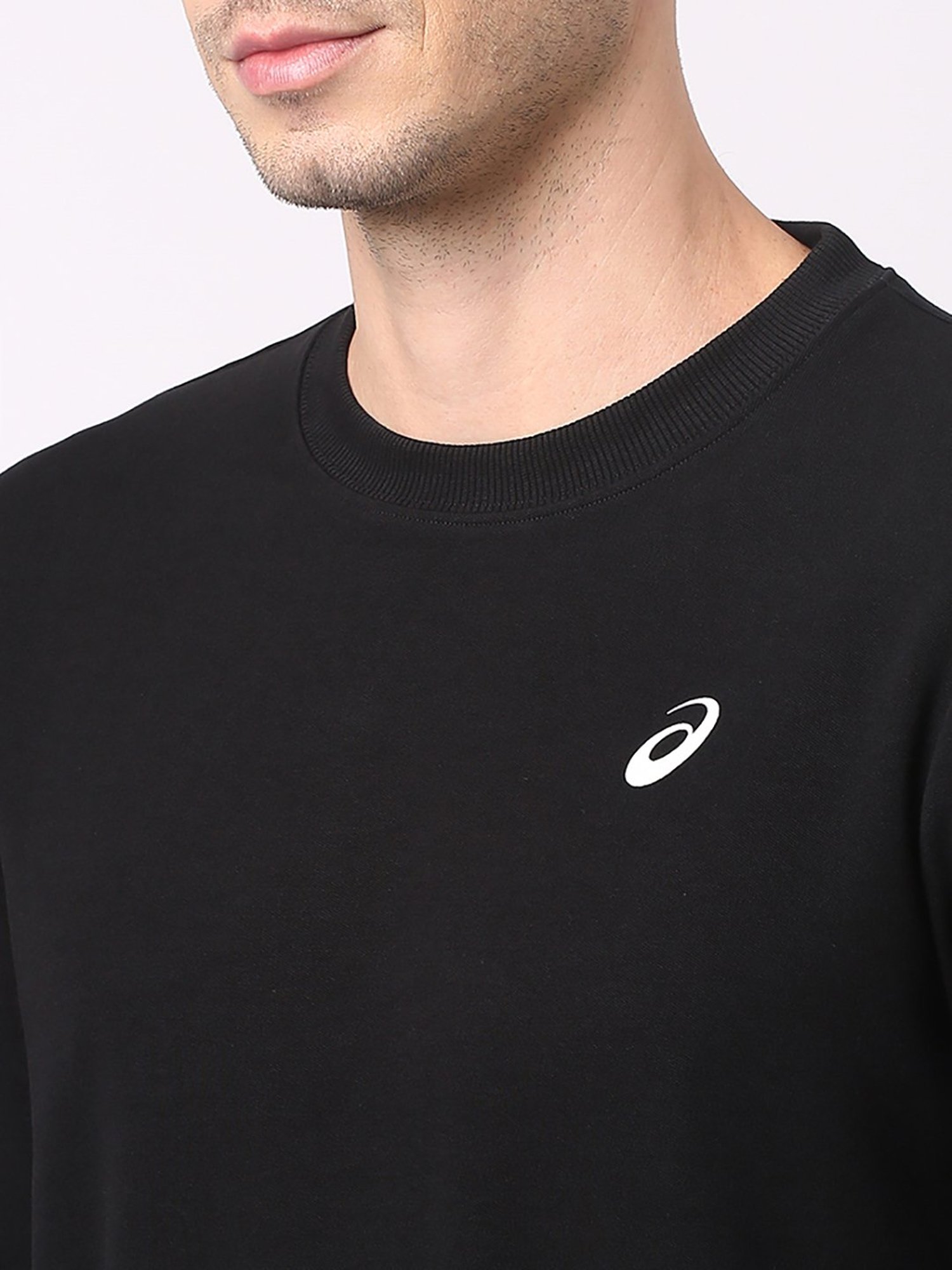 Asics Black Regular Fit Sweatshirt