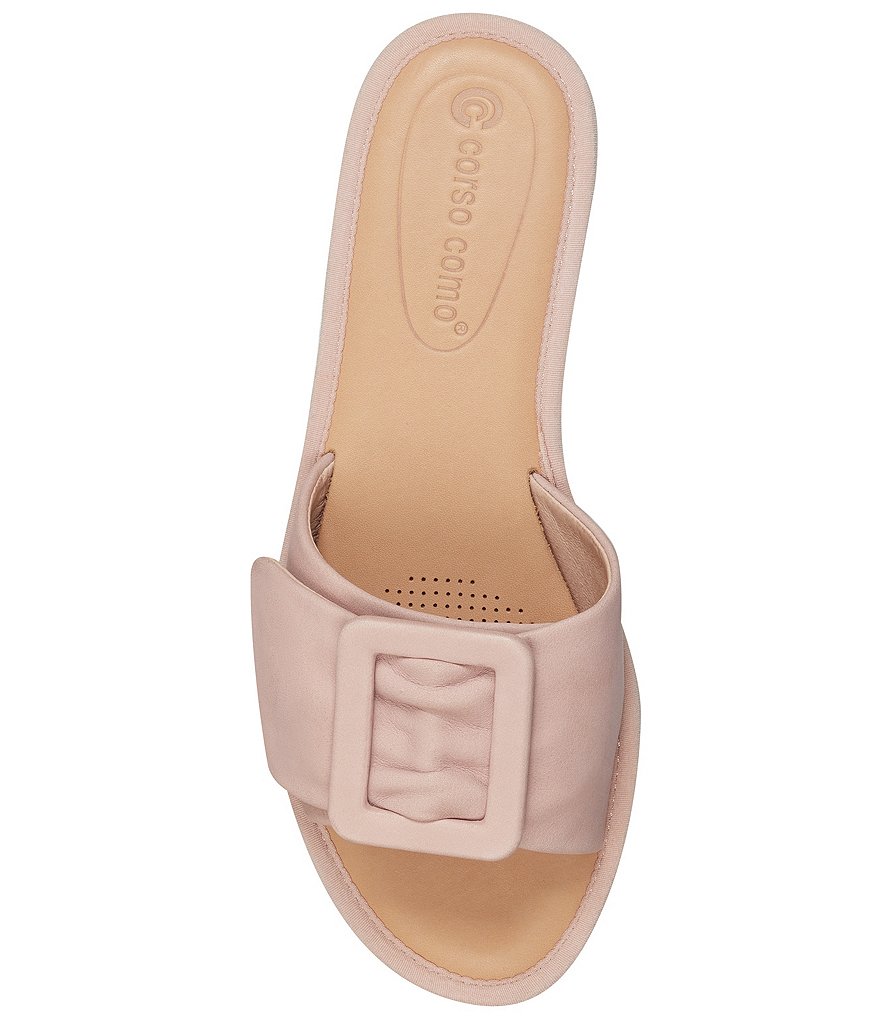 CC Corso Como Bahlia Nubuck Buckle Slide Sandals