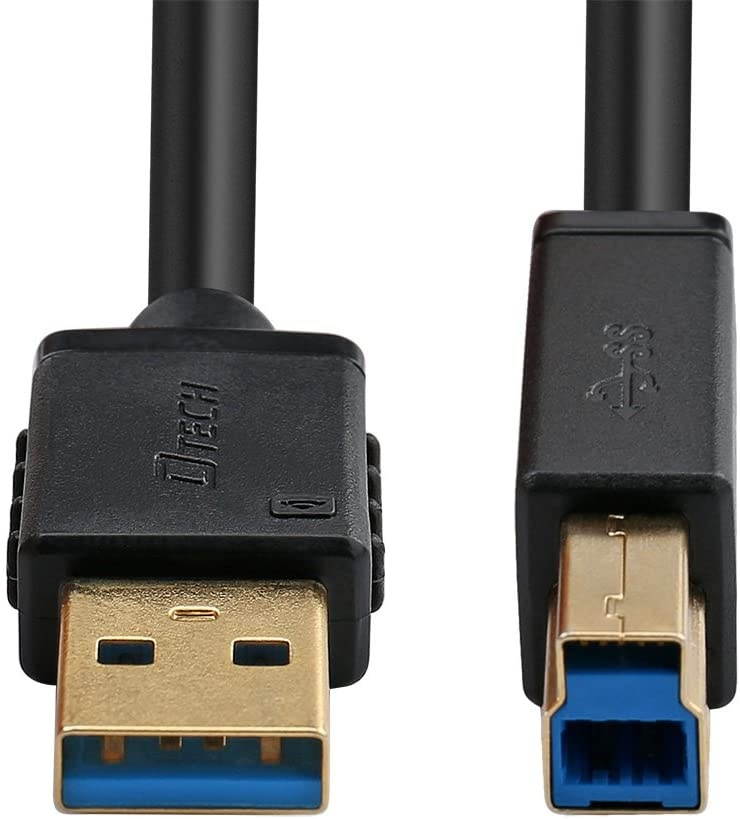 DTECH 6 ft USB 3.0 Cable A Male to B Male USB Printer Cord KVM Data Wire 6 Feet