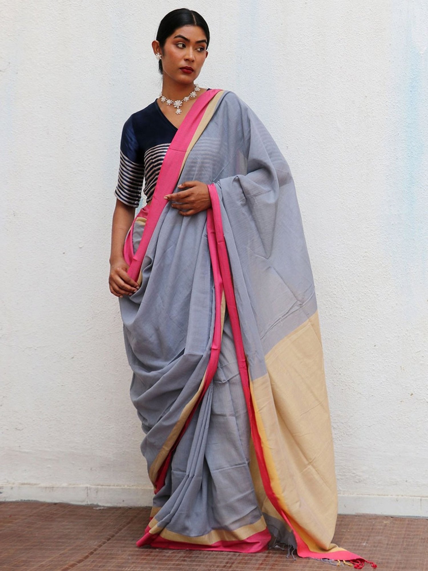 Chidiyaa Multicolor Holika Fiza Handwoven Cotton Saree