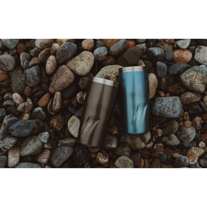 EcoVessel 16oz Metro Insulated Stainless Steel Tumbler and Travel Mug - Gray