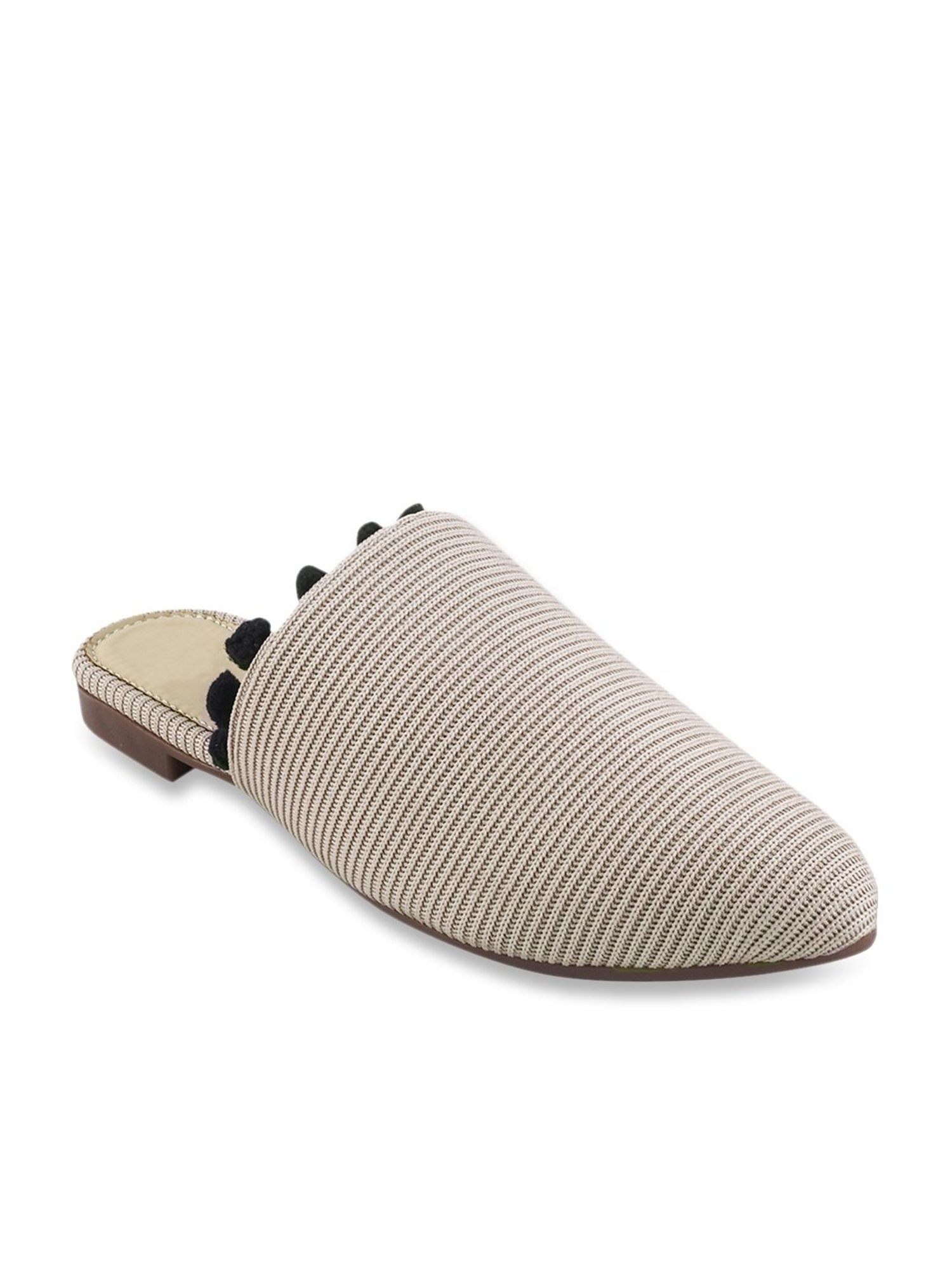 The White Pole Women's Peach Mule Shoes