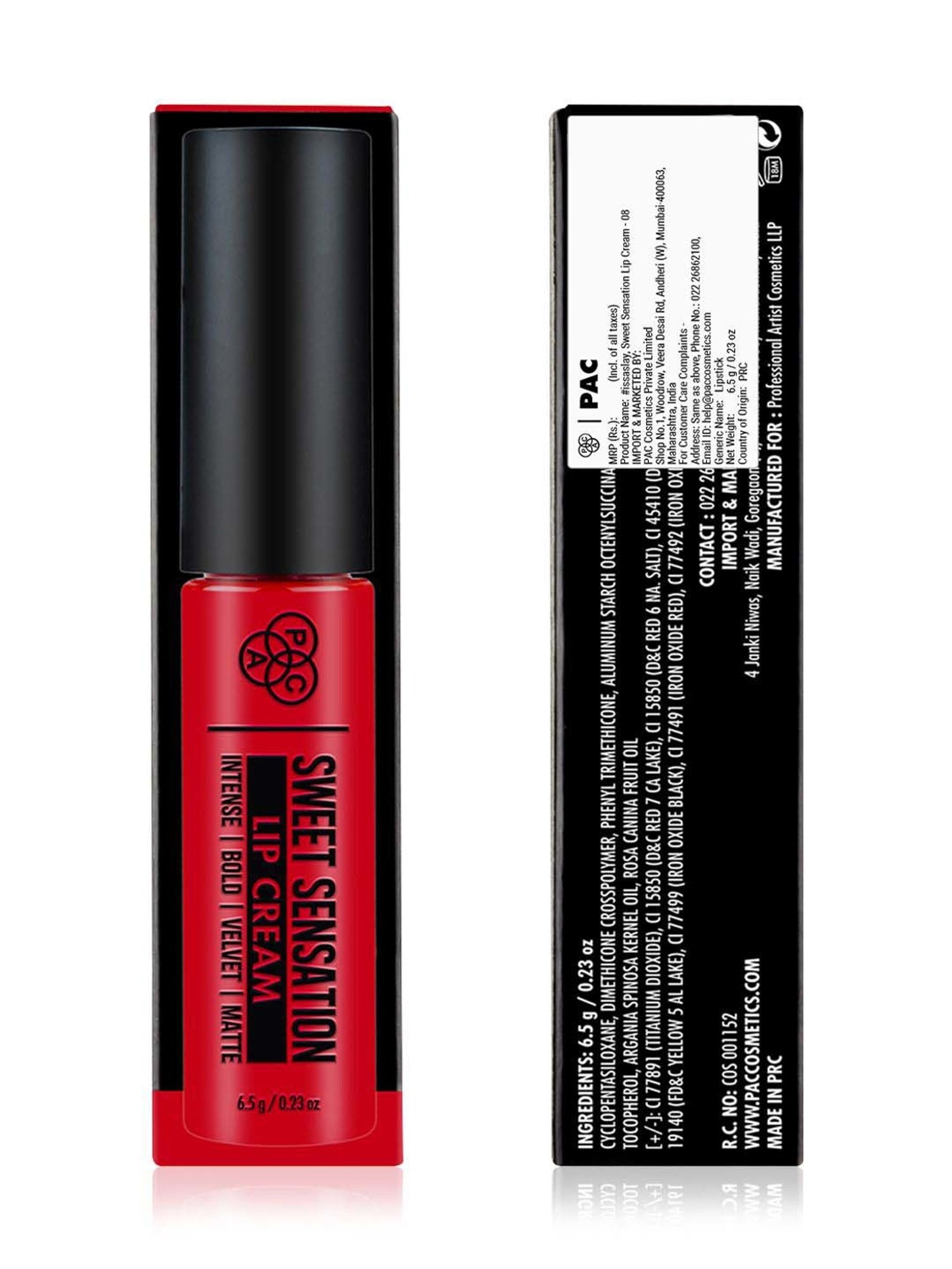 PAC Sweet Sensation Lip Cream - 08 #Issaslay - 6.5 gm
