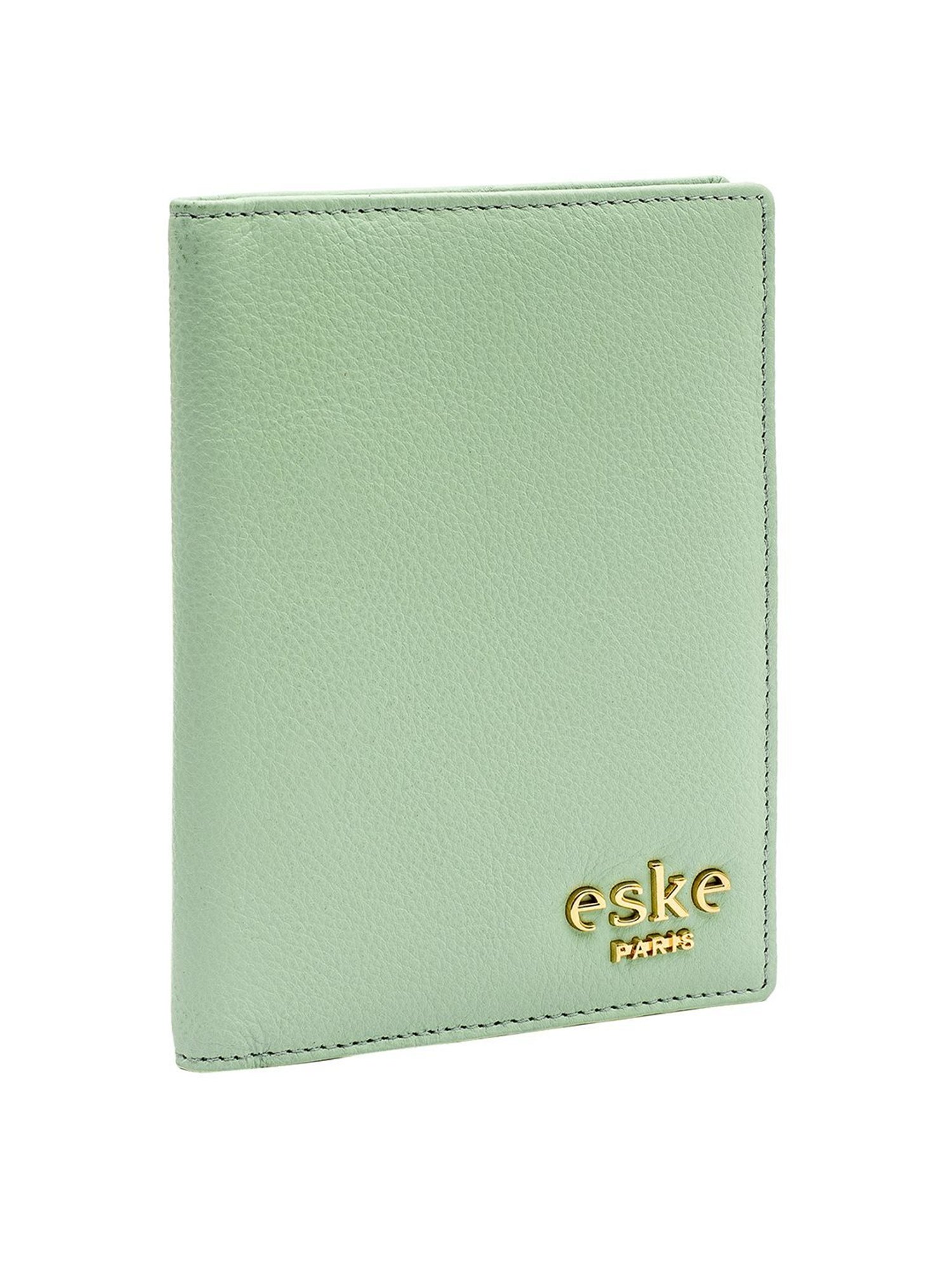 Eske Addler Dainty Blue Solid Small Passport Holder