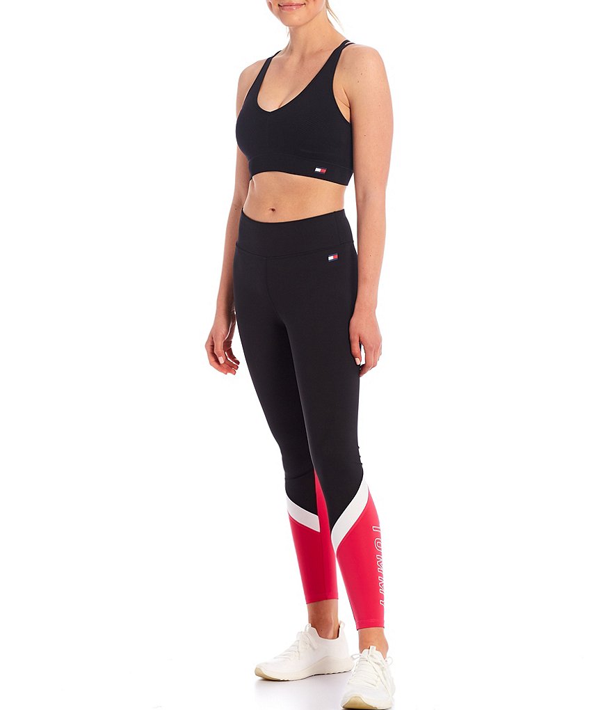 Tommy Hilfiger Sport High Rise Colorblock Logo Leggings
