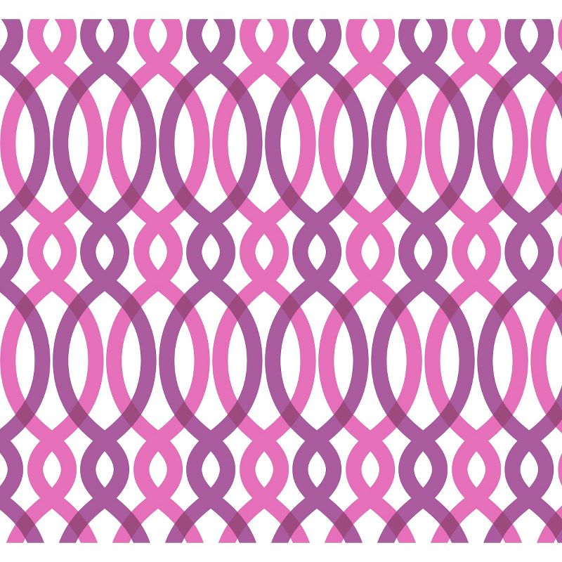 Devine Color Scroll Peel & Stick Wallpaper Pink