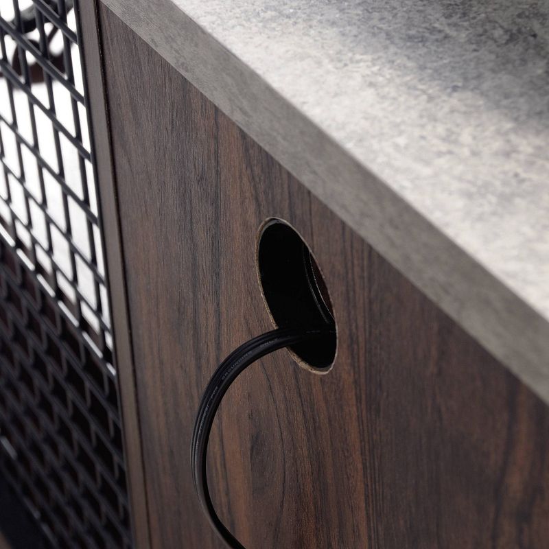 60" Market Commons Credenza Walnut - Sauder