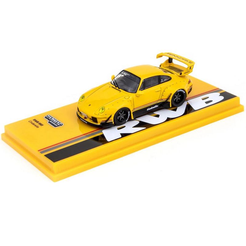 Porsche RWB 993 "Cinderella" #6 Yellow (Thailand Exclusive) "RAUH-Welt BEGRIFF" 1/64 Diecast Model Car by Tarmac Works