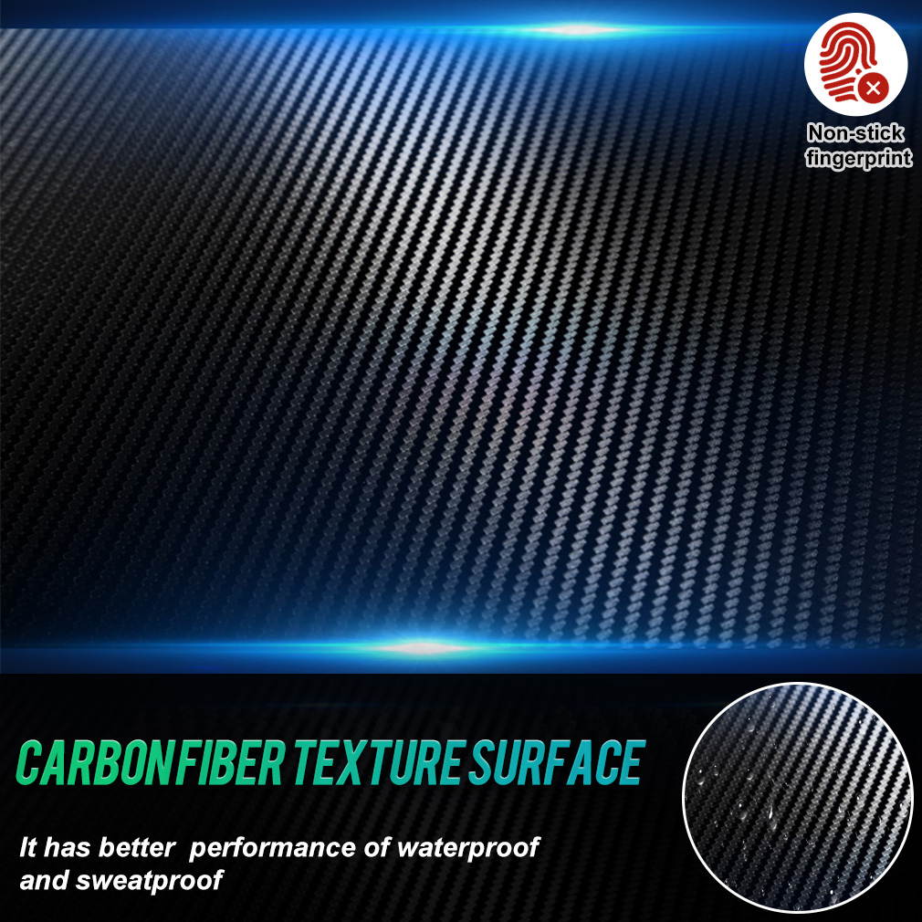 Gaming Computer Desk Home Office Desk Extra Large Modern Ergonomic Black PC Carbon Fiber Writing Desk Table with Cup Holder Headphone Hook