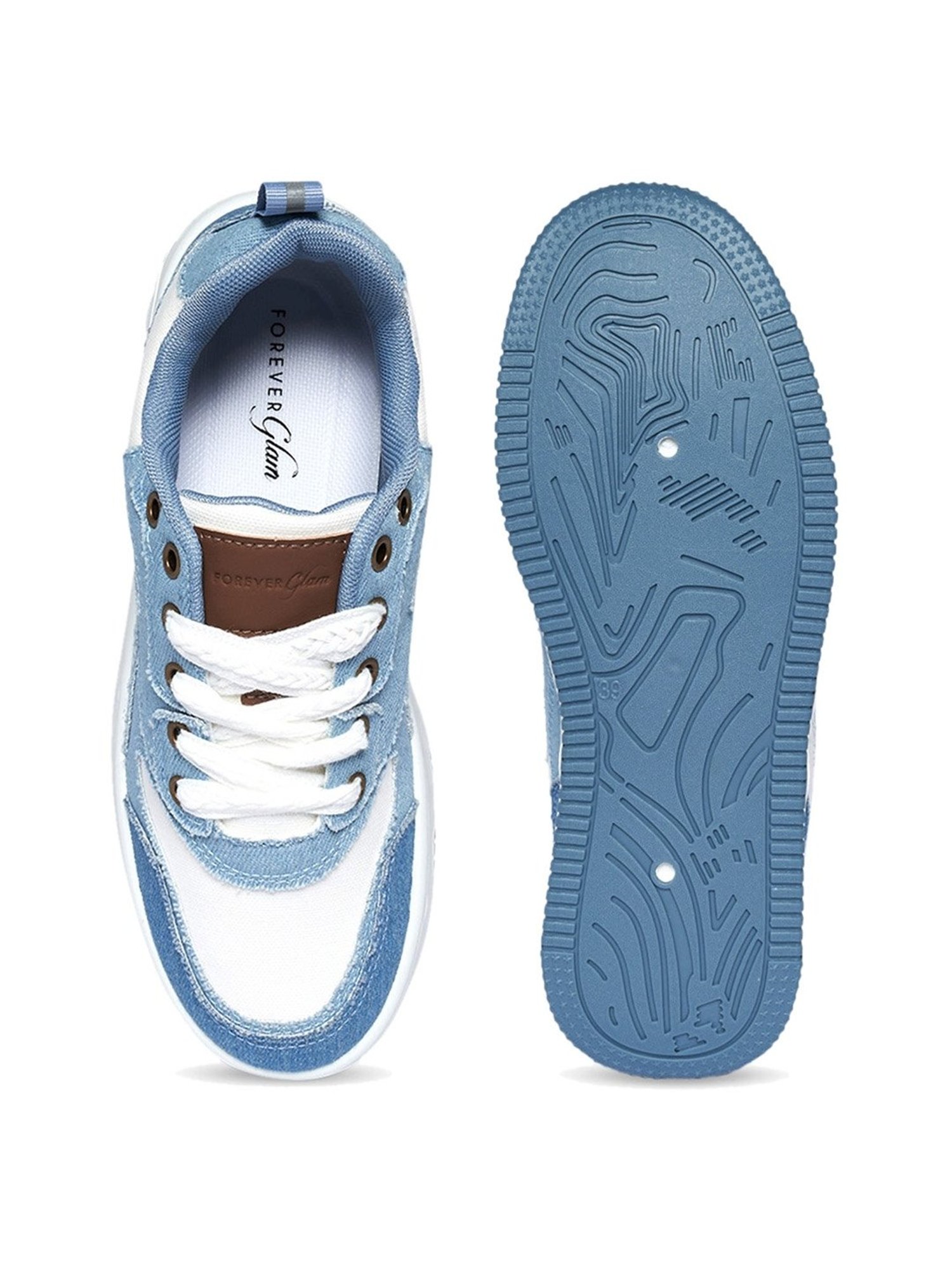 Forever Glam by Pantaloons Women's Blue Casual Sneakers