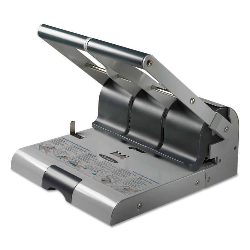 Business Source Heavy-duty 3-hole Punch - Black