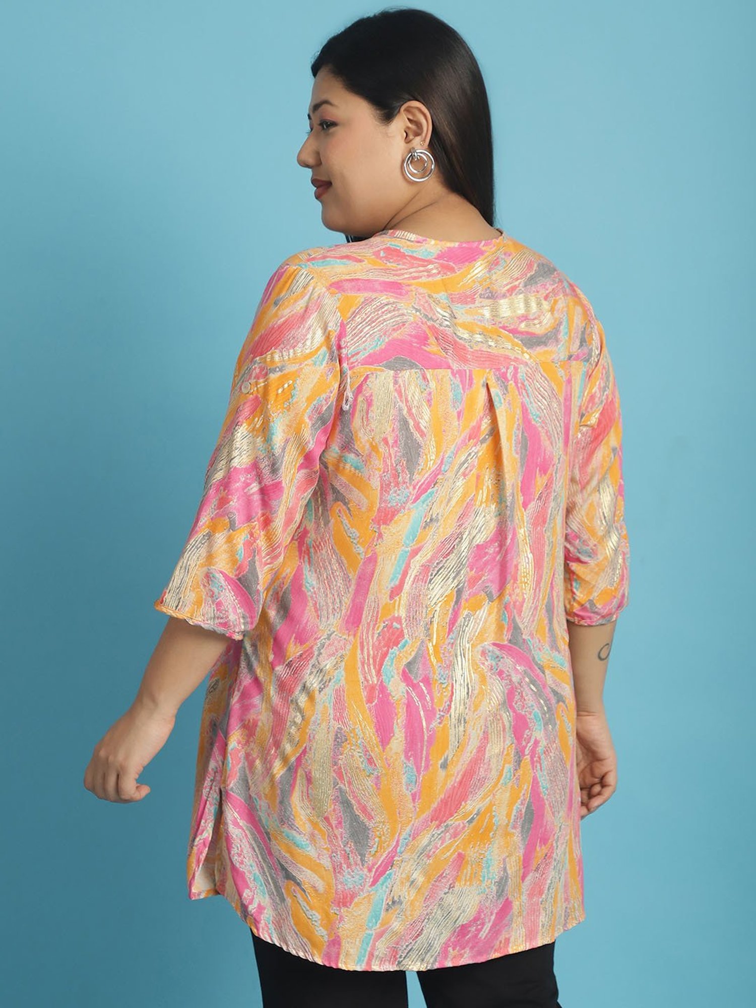 theRebelinme Pink Floral Print Shirt