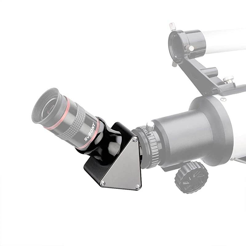 SV138 Diagonal Mirror 125 inch 45 degree Correct Image Prism Diagonal Mirror Fully Metal for Refractor Astronomy Telescope with Dust Cover