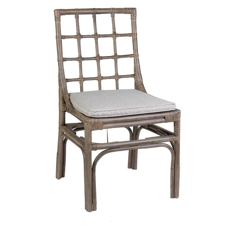 Set of 2 Alana Rattan Side Chair Brown - East at Main