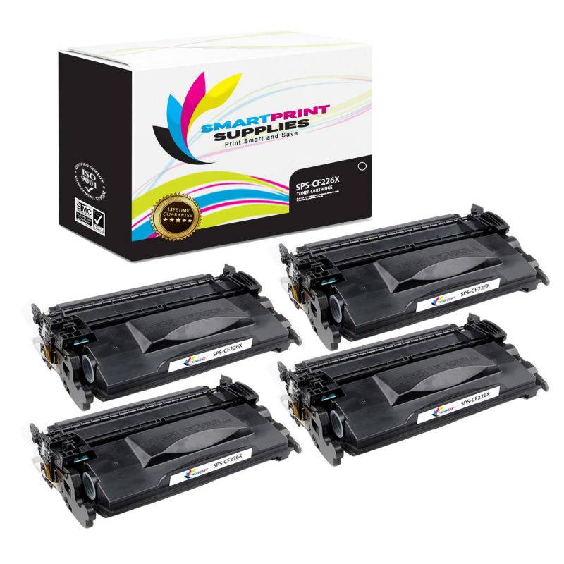Smart Print Supplies Compatible 26A CF226A Black Toner Cartridge Replacement for HP LaserJet M402 MFP M426 Printers (3,100 Pages) - 4 Pack