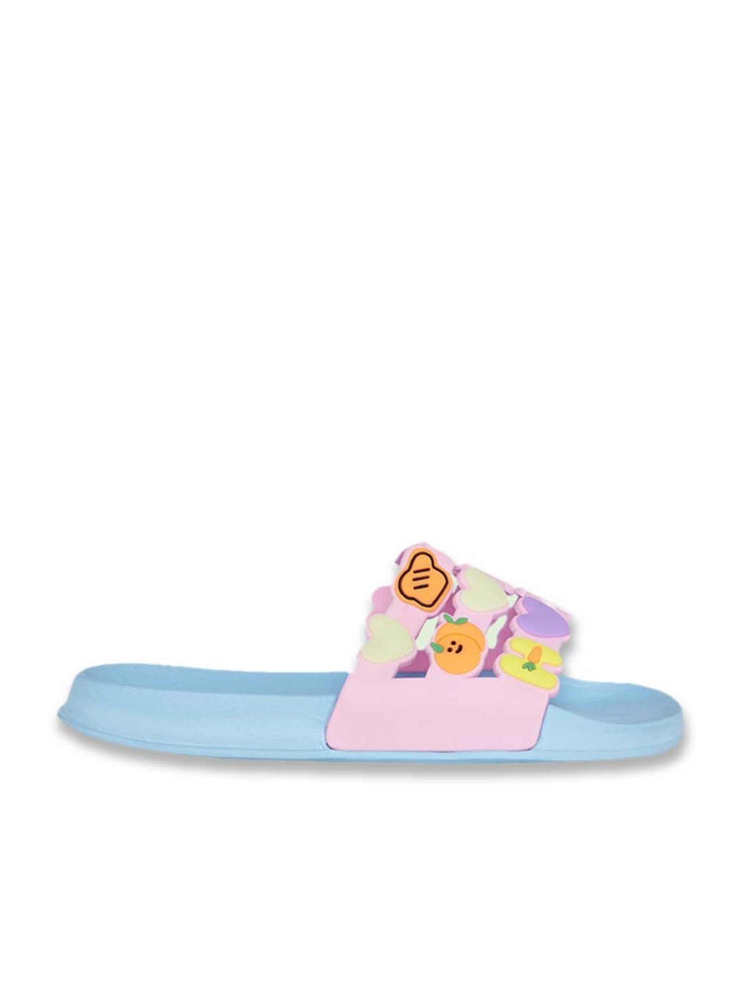 Passion Petals Kids Pink Sling Back Clogs