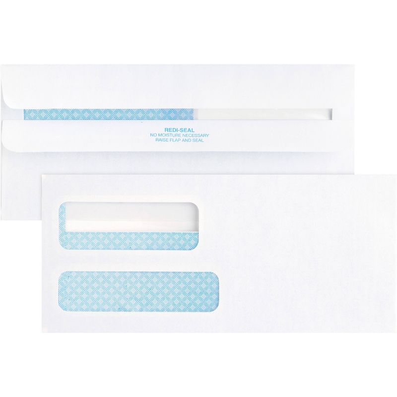 Business Source 500ct No.9 Double Window Invoice Envelopes