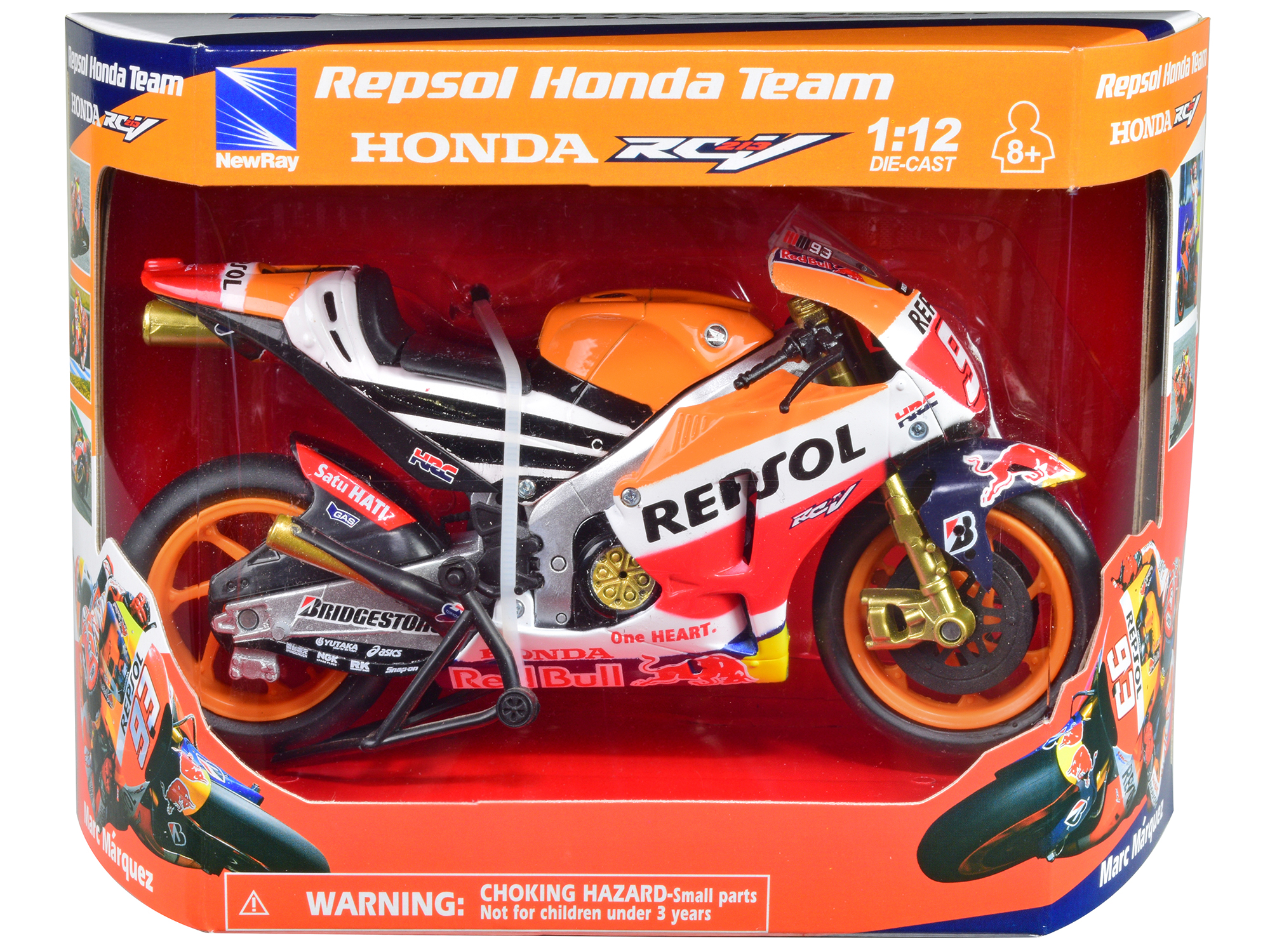 Honda CBR1000RR-R Fireblade SP Red with White and Blue Graphics with Stand 1/12 Diecast Motorcycle Model by Maisto
