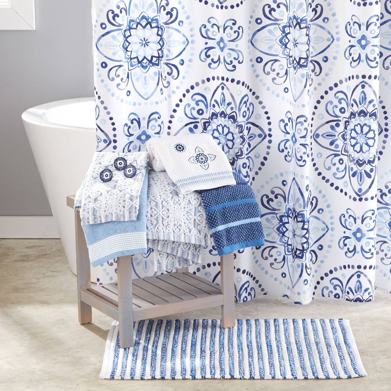 Kali Bath Towel Blue Smoke - Saturday Knight Ltd.