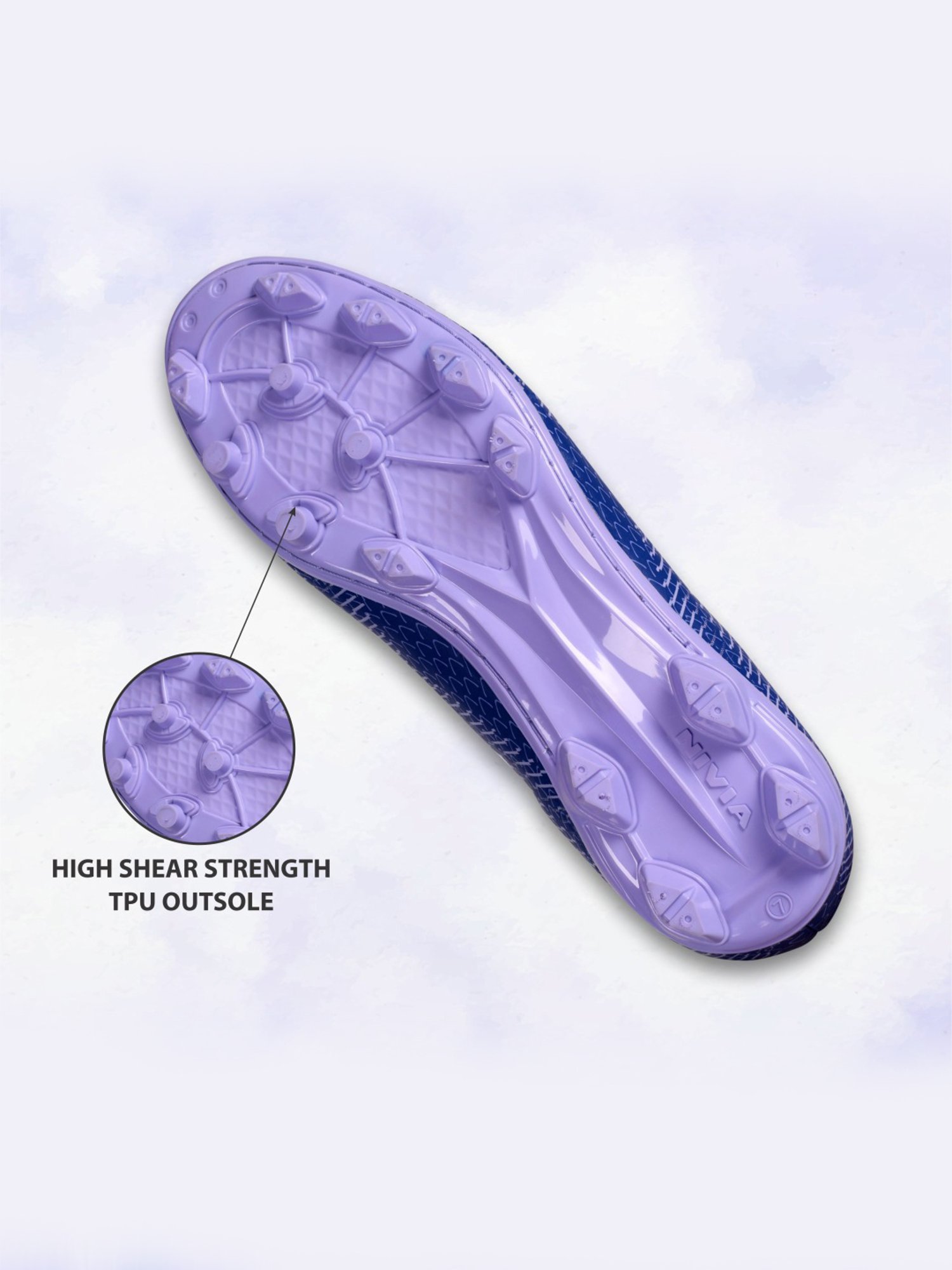 AIVIN Men's Rattle Snake Royal Blue Football Shoes