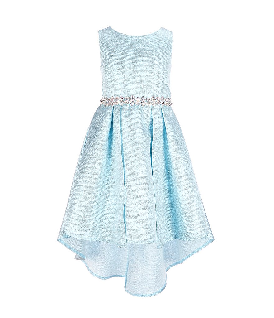 Rare Editions Little Girls 2T-6X Lurex-Jacquard Hi-Low Dress