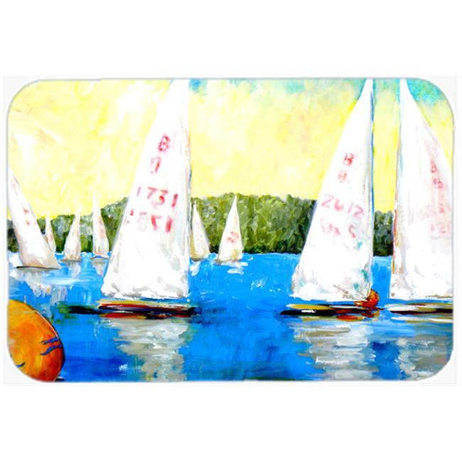 Sailboats Round the Mark Mouse Pad, Hot Pad or Trivet