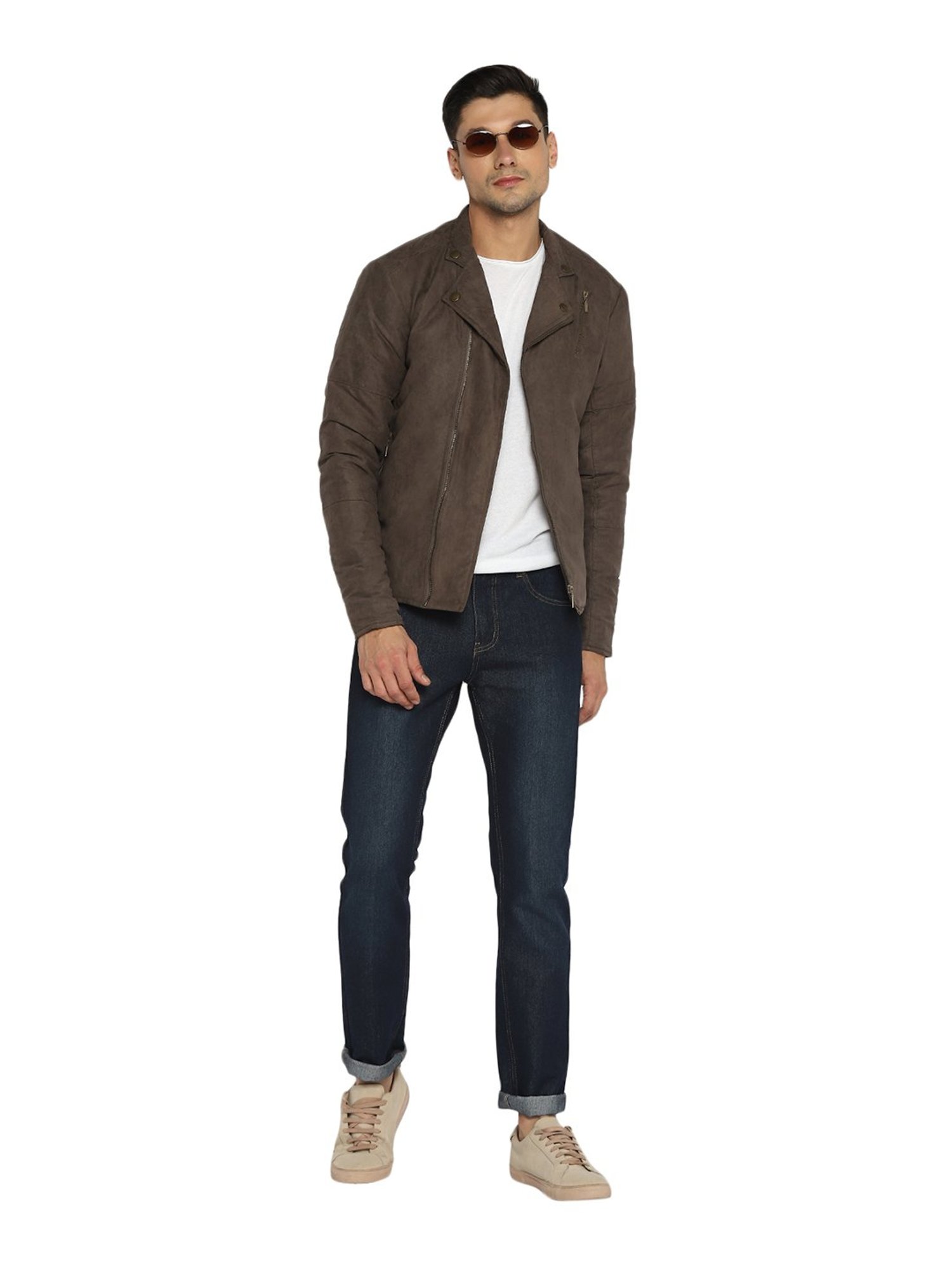 Red Chief Dark Brown Full Sleeves Jacket